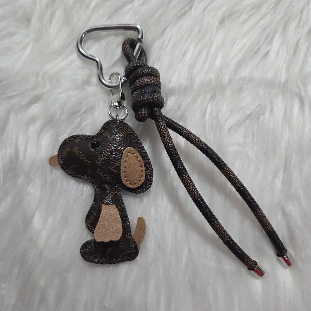 Peanuts Snoopy Faux Leather Keychain